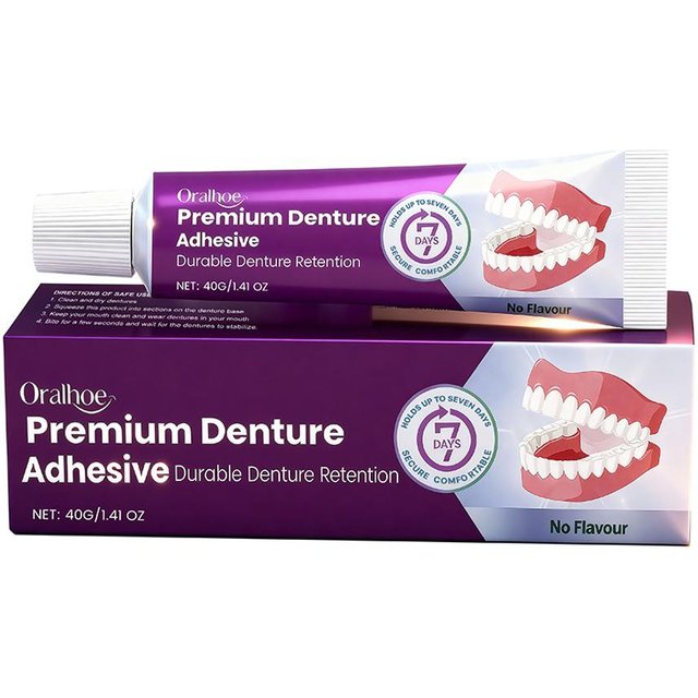Denture Fixing Adhesive Improve The Comfort Of Denture Wear Prevent Denture Loosen Thermoplastic Denture Adhesive Oral Care 40g