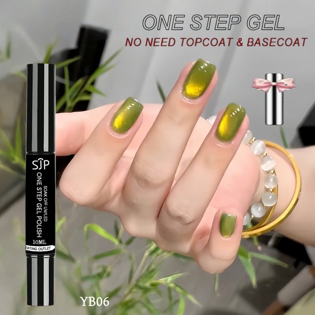 10ML One Step Cat Eye Gel Nail Polish Pen ,Three-In-One Gel, High Saturation Long-Lasting, Salon and Home Use, Fashionable Pen