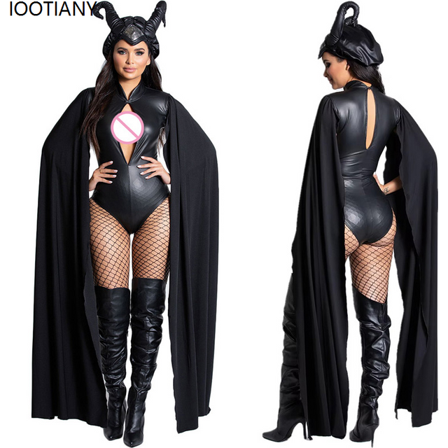 Femmes Sexy mal sorcière Cosplay Costumes Halloween adulte maléfique fée maléfique déguisement carnaval fête mascarade scène habiller
