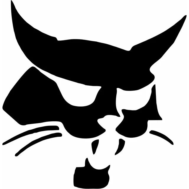 New Design Bobcat Head Silhouette Car Sticker Waterproof Sunscreen Vinyl Decal Motorcycle Decoration JDM Decorative Decal, 18cm