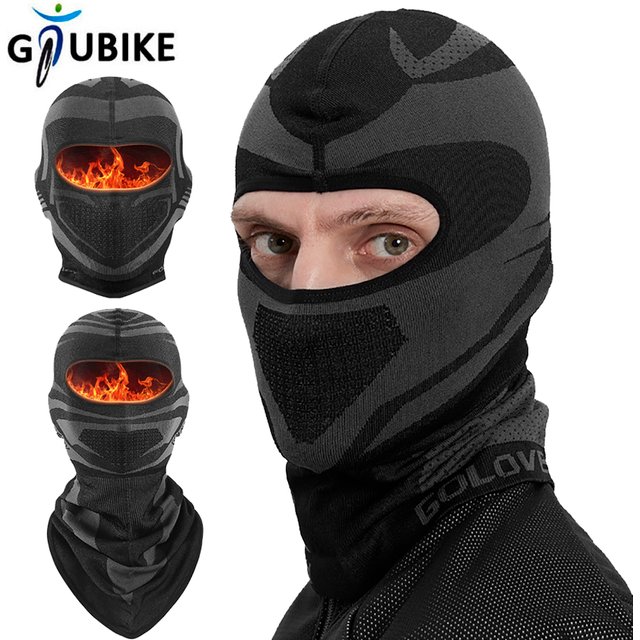GTUBIKE hiver cyclisme cagoule coupe-vent thermique chaud en plein air vélo moto masque facial respirant casque doublure écharpe