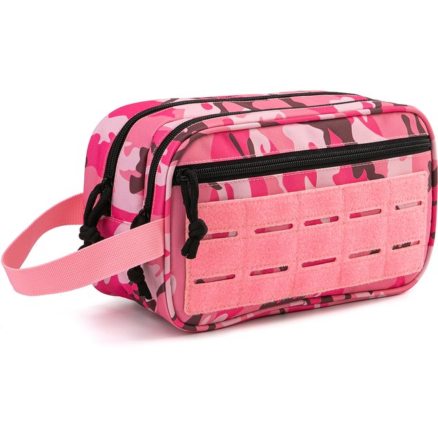 Trousse de toilette tactique pour femme, sac d'hygiène, pochettes Molle pour outils EDC, petite trousse de toilette, trousse de rasage pour homme, sac de voyage pour la douche