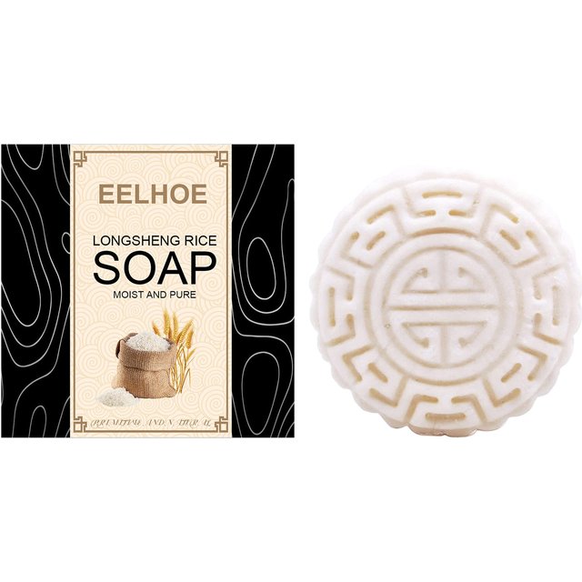 Rice Water Shampoo Soap Solid Hair Growth Shampoo Bar Hair Regrow Shampoo Bar Drop Shipping
