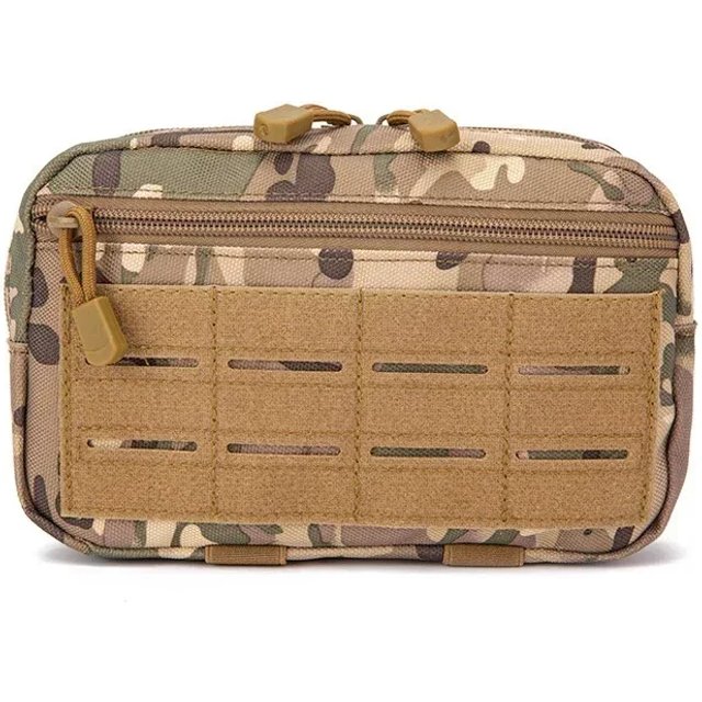 Pochette tactique MOLLE EDC | Trousse de premiers secours à porter à la ceinture | Support de téléphone portable, sac à outils utilitaire pour la chasse en plein air et les situations d'urgence