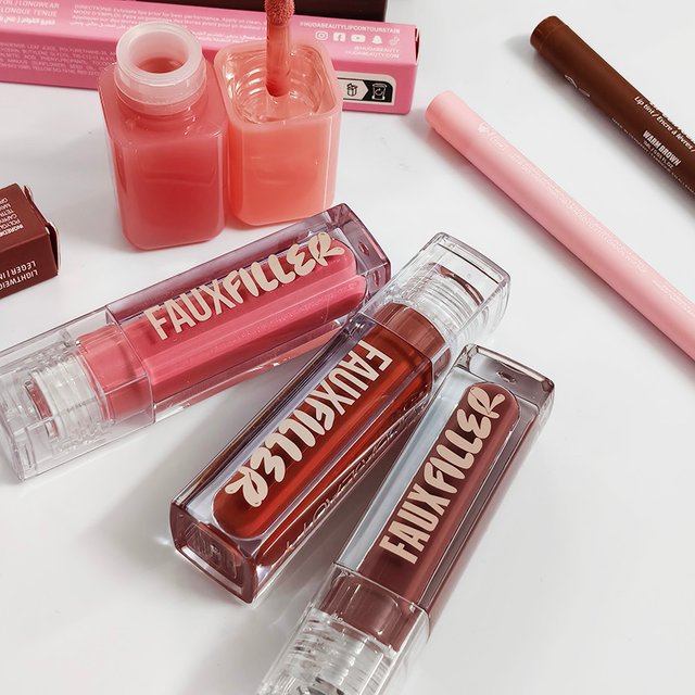 Latest Style Multicolored Lip Gloss 4 Colors Powder Blusher Matte Easy To Apply Long-lasting Oil Control Seting Powder Cosmetics