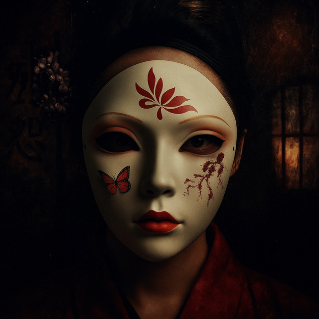 Accessoires de tenue de fête, masque de Geisha complet, masque de Cosplay Hanfu effrayant, masque de mascarade drôle, masque japonais, spectacle de jouets