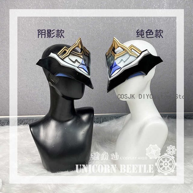 Anime Genshin Impact II Dottore Cosplay Masks Prop Cartoon Face Mask Blindfold Eyeshade Eardrop Ear Clip Test Tube Hallowmas