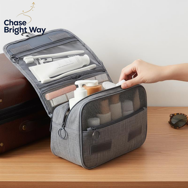 Portable Storage Bag Men Business Bag Toiletries Organizer Women Cosmetic Bag Waterproof Hanging Wash Pouch