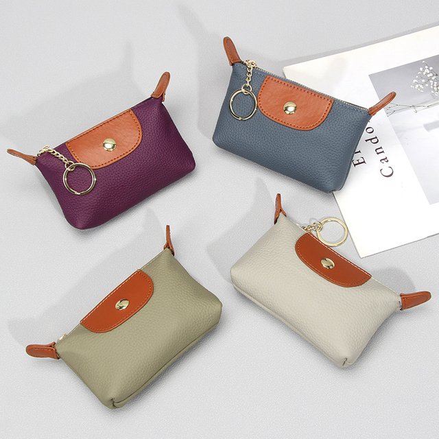 New Fashion Genuine Leather Women's Coin Purse Creative Card key lipstick storage bag Holder Cute Wallet for women And Lady