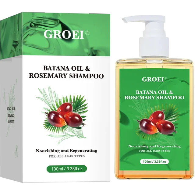 Batana Oil Shampoo Batana Hair Growth Anti Loss Nourishing Shampoo Extract Soothing Scalp Intense Repair for All Hair Types