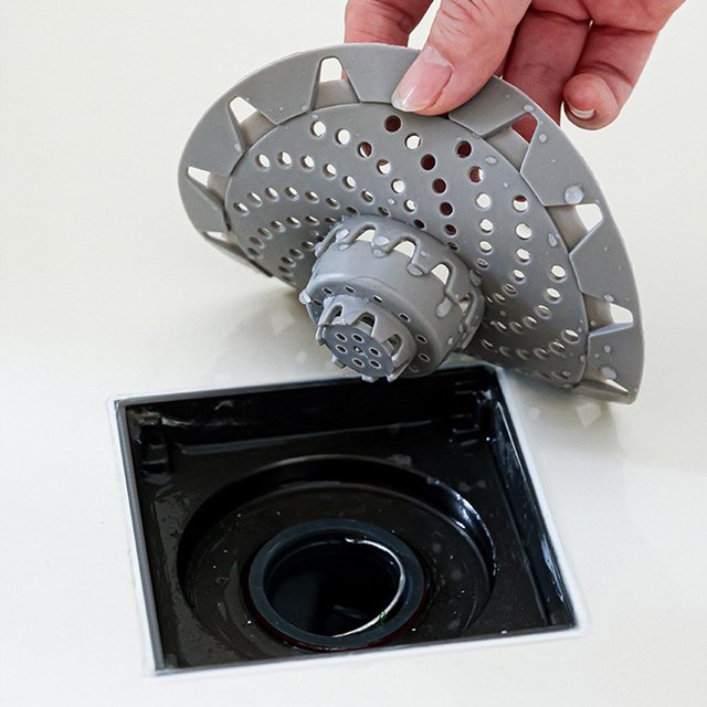 1PC Bathroom Hair Catcher Stopper Shower Floor Drain Cover Filter Deodorant Anti-clogging Kitchen Sink Plug Drain Strainer