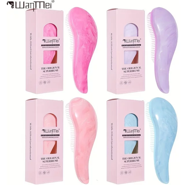 1pcs Detangling Hairbrush Soft Scalp Massage Comb Anti-static Gentle Grooming Brush Salon Hair Styling Brush Accessories Tools
