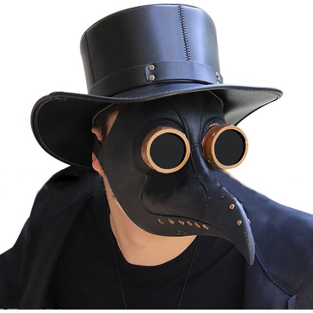 Masques en cuir à long bec antarctique pour adultes, masque facial Steampunk, masque de médecin de la peste, cosplay d'Halloween, masque Schnabel