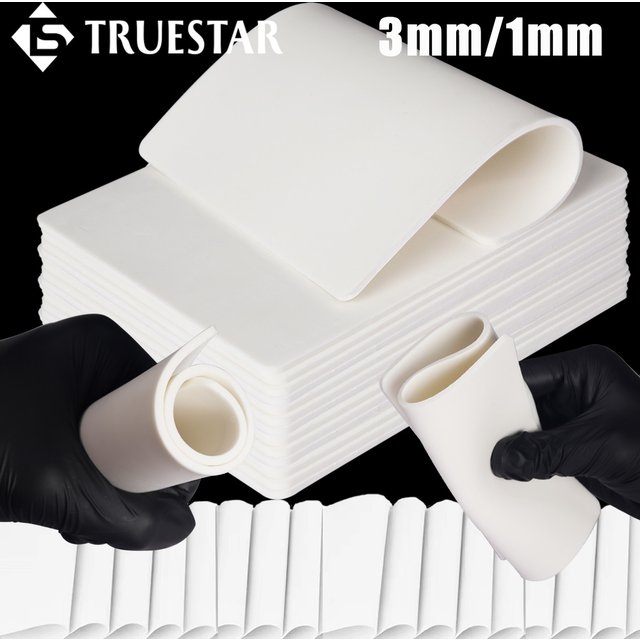 White Tattoo Practice Skin 1MM/3MM Silicone Fake Skin Microblading Eyebrow Tattoo Training Skin Permanent Makeup Tattoo Supply
