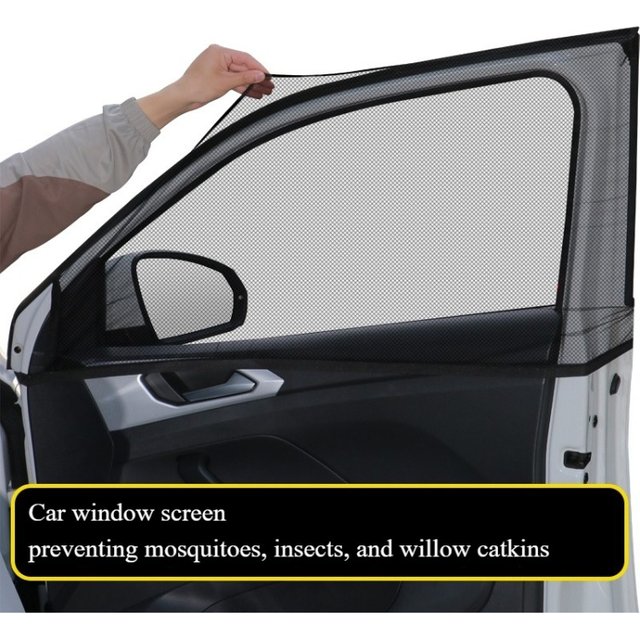 Car Mosquito-Proof Window Mesh Sunshade Side Curtain Window Sunscreen