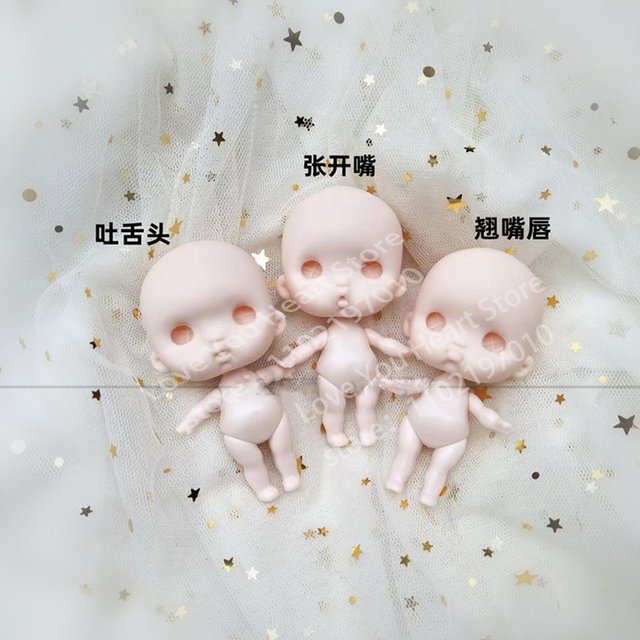 1/12 OB11 Doll Naked Nude Body NO Face Up Dolls Practice Makeup Dolls Diy Accessories Toy Gifts