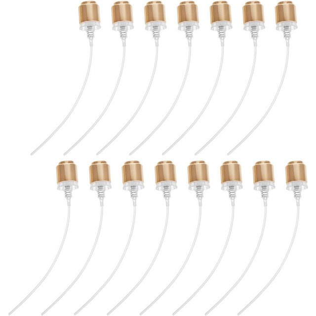15Pcs Perfume Spray Heads Gold Fine Mist Sprayer Pumps for Bottles DIY Perfume Sprays Plastic Sprayer Pump