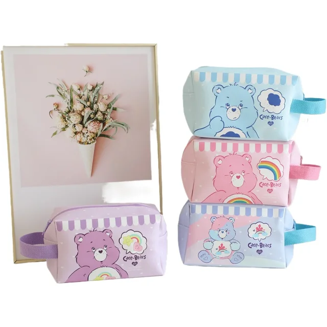 Care Bear Cartoon Large Capacity Cosmetic Bag Portable Handy Travel Gift Kawaii Multifunctional Storage Toiletries Anime