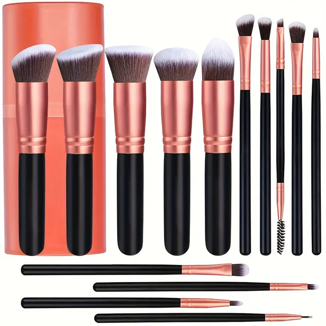 Ensemble de pinceaux de maquillage professionnels 3/14/16 pièces, doux et moelleux, pour fard à paupières, fond de teint, correcteur, blush, outils de beauté pour femmes