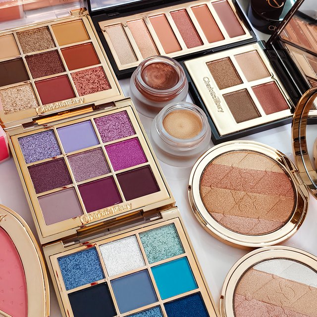 Charlotte Brand Latest Style 9 Colors Eyeshadow Palette & Highgloss Repair Gemstone Disc Nature Easy To Color Tilbury Cosmetics