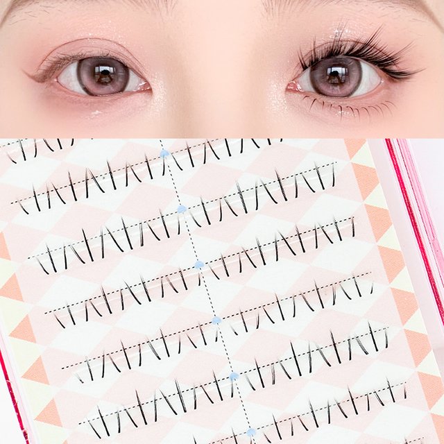 Segmented Lower Eyelashes False Eyelashes Makeup Tools Korean Natural Individual Fake Lower Lashes Women's Cosmetic Supplies