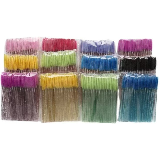 100/1000pcs Disposable Mascara Wands Eyelash Brush Spoolies for Eyebrow Eye Lash Extension Colorful Wholesale Beauty Tools