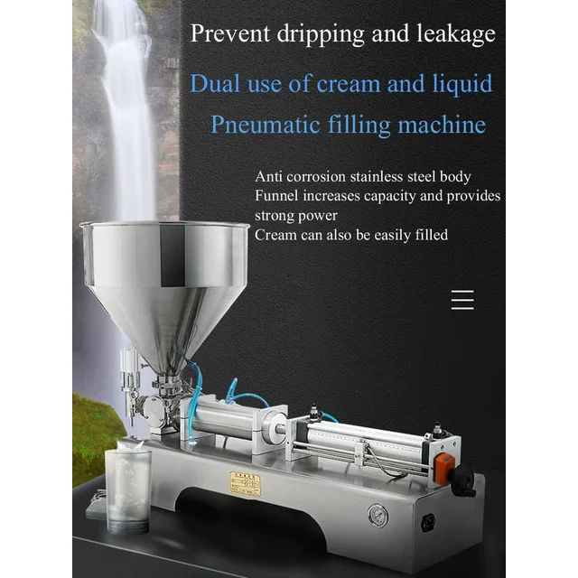 PBOBP Viscous Liquid Honey Sauce Cosmetic Gel Paste Filling Machine Automatic Quantitative Paste Filling Machine