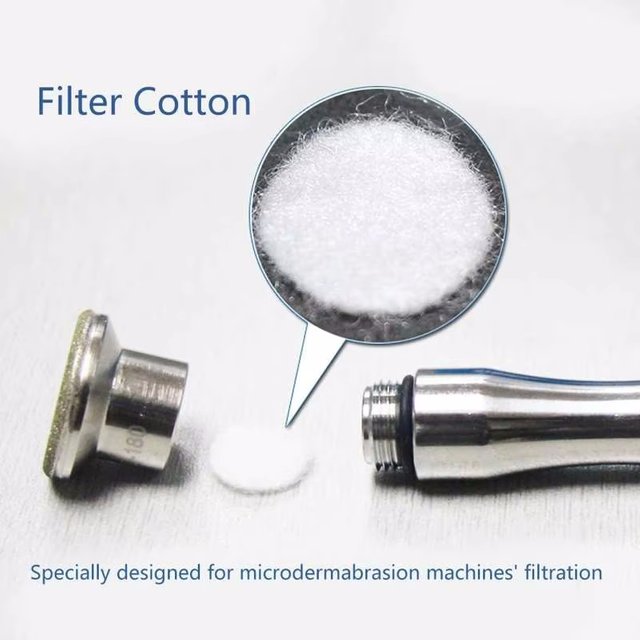 100/150/200 Pcs Facial Microdermabrasion Pads Diamond Dermabrasion 10mm Cotton Filters Replacement For Microdermabrasion Machine