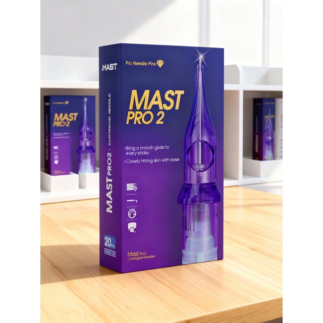 Mast Pro2 Tattoo Cartridge Needles Art Makeup Needle RL/RS/RM/M 20pcs Disposable for Permanent Makeup or Body Art Tattoo Supplie