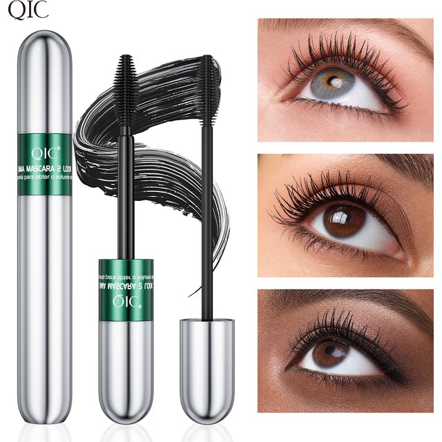 4D Black Mascara Thickening Lengthening Curling Waterproof Sweatproof Mascara For Beginners