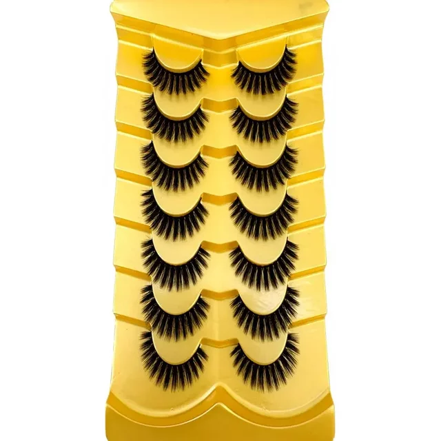 HBZGTLAD New natural false eyelashes 7 pairs of 3D mink thick false eyelashes extend false eyelashes eyelash makeup eyelashes