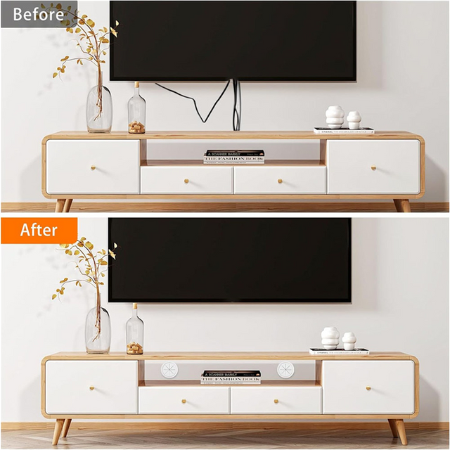 A01F-8 Pack Wire Concealer For Wall Mounted TV, 2-3/8 Inch (60Mm Hole) TV Wall Wire Concealer, Wall Cable Management Kit