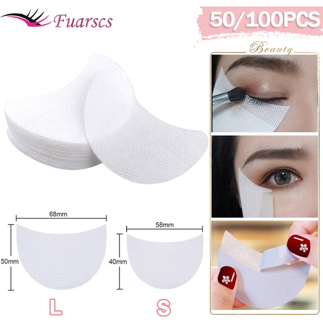 Bouclier Eyeliner pour fard à paupières, tampons jetables, Patch non pelucheux, Extension de faux
