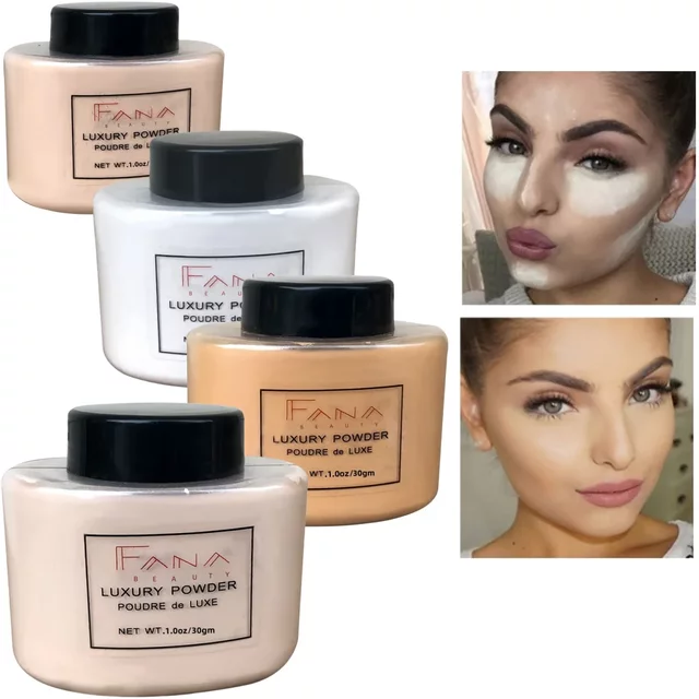 Banana Loose Powder for women Face Foundation Banana Powder Bottles Loose Powder Oil-Control Waterproof Beauty Makeup Cosmetics