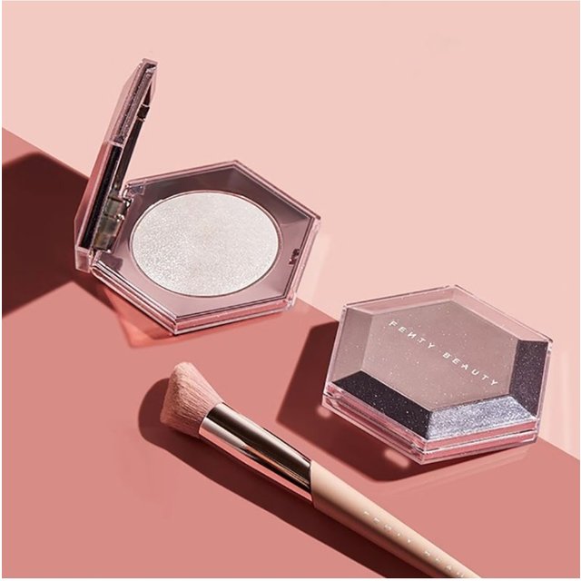 Diamond Highlighter Facial Bronzer Palette Platinum Shimmer Face Contour Powder Flash Body Base Illuminator Water Light Makeup