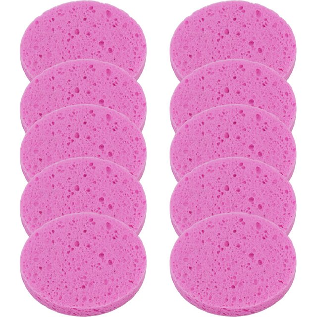 5/10pcs 6//8/10cm Face Round Makeup Remover Tool Natural Wood Pulp Sponge Cellulose Compress Cosmetic Puff Facial Washing Sponge
