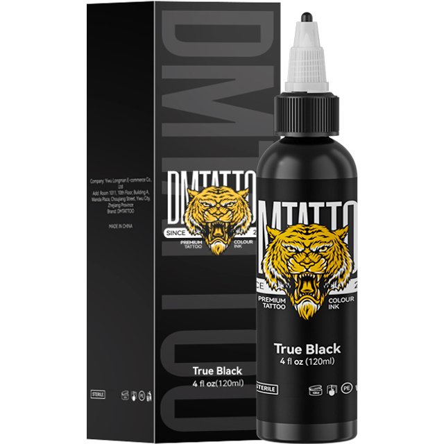 120ml Tattoo Ink Pigment True Black/Triple Black/Brite White Professional Beauty Paints Makeup Tattoo Supplies Semi-permanent