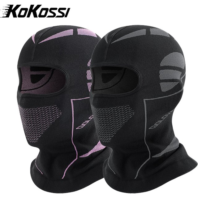 KoKossi Cycling Full Face Mask Winter Ski Windproof Mask Balaclava Hat High Stretchy Helmet Cold Weather Cycling Bike Scarf