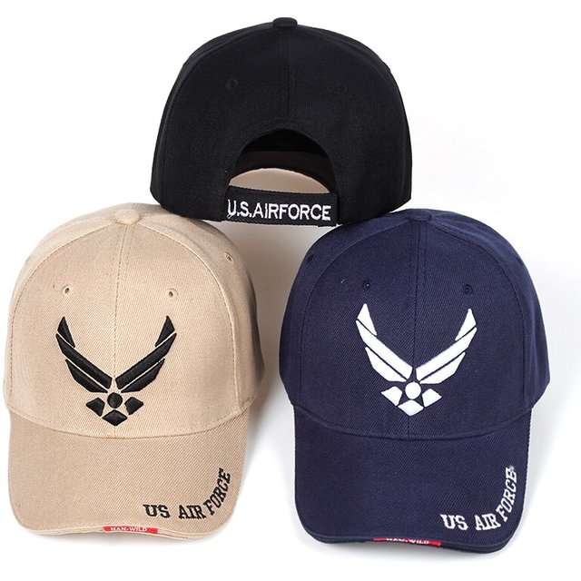 US Air Force V-Mark Embroidery Baseball Caps Spring and Autumn Outdoor Adjustable Casual Hats Sunscreen Hat