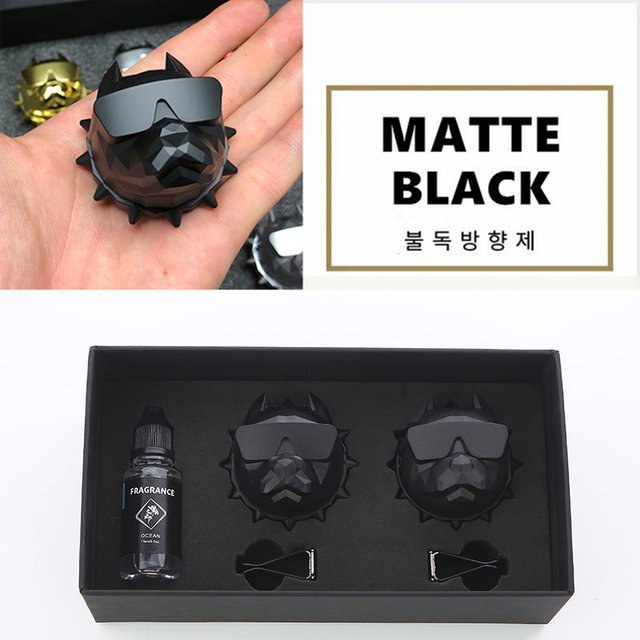 Désodorisant DE voiture bouledogue, 2 pièces, avec huile essentielle, parfum DE voiture, avec Clip magnétique, décoration intérieure