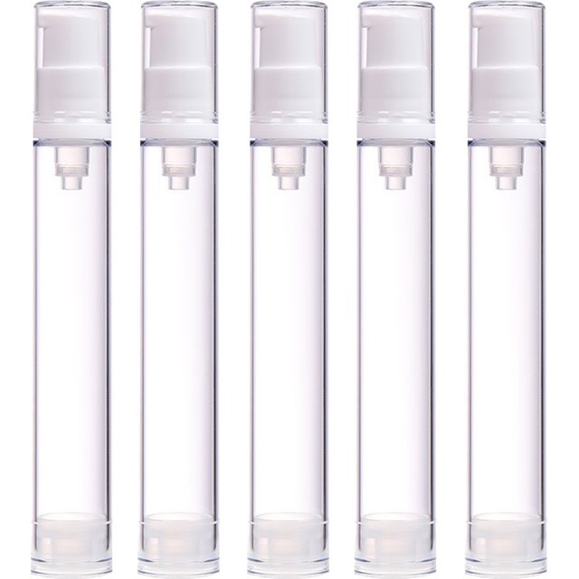 5PCS 5ml 10ml 15ml AS Spray Lotion Vacuum Bottle Sunscreen Toner Dispenser Jar Cosmetic Dispensing Bottle Portable Travel Bottle