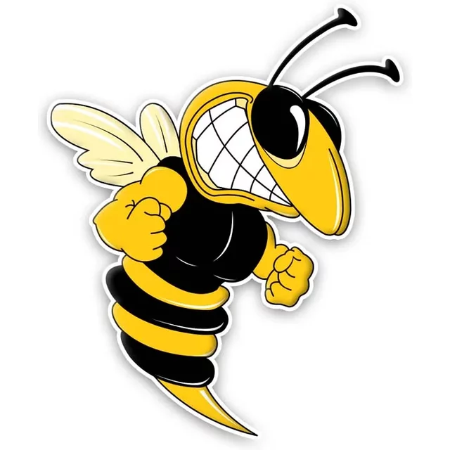 13cm A Ferocious Bee Stickers on Car Products Sunscreen and Waterproof Cover Scratches Accessories Sticker Stylish, Cute, PVC