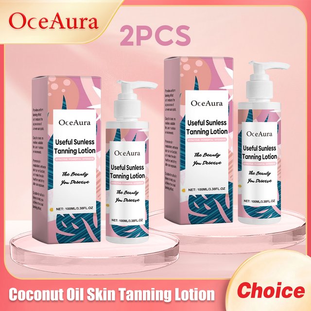 Coconut Oil Skin Tanning Lotion Lasting Absorb Sunlight No Sun For Sexy Protect Solarium Accelerating Body Tanning Creams 100ml