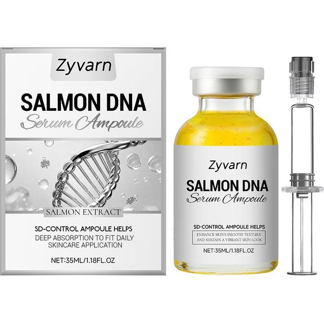Salmon Ampoule Serum PDRN Serum With Collagen Bouncy Essence Gentle Nourish Moisturizing Facial Serum Refresh For Youthful Skin
