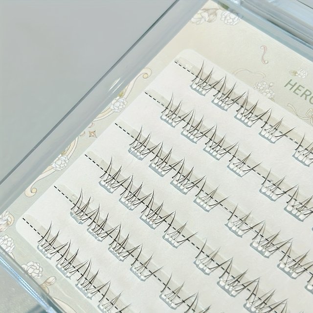 48 Clusters Flower Fairy Glueless Lower Lashes Segmented Natural Realistic Eyelashes for Daily Makeup Beginners