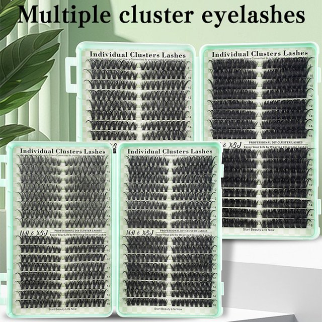 10D-100D Individual Lashes Book Clusters Extensions False Eyelash DIY at Home Cluster Eyelash Extensions Makeup