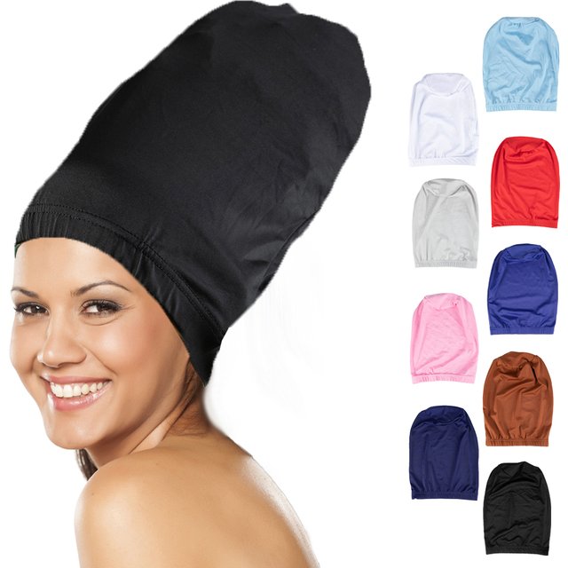 Oversized Long Satin Sleep Bonnet Dreadlock Cap Elastic Band Night Hair Care Cap For Long Curly Hair
