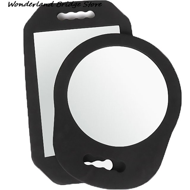Barber SHop Hair Salon Mirror With Foam Around Black Shop Hairdressing Makeup Mirror Sponge Protection Home Supplies