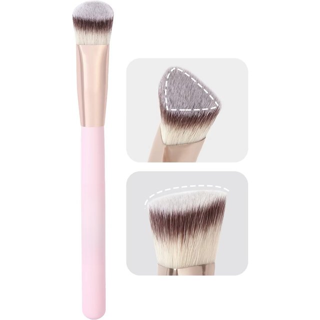 Under Eye Concealer Makeup Brush Triangle Foundation Brush for Liquid Cream Blending Concealing Cosmetic Makeup Tools