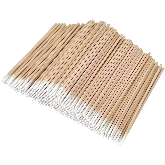 7cm Microblading Cotton Swabs Pointed Tip, Wood Stick Applicator, Tattoo P, Makeup Cosmetic Applicator Sticks Nails
